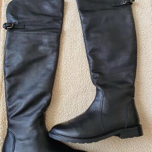 Black Knee-High Boots